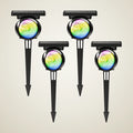 Abbeymoor Spotlight, 4 pack, photo 1