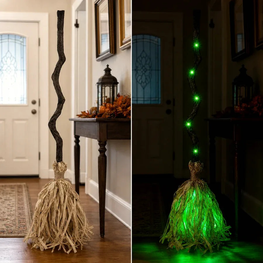 Canterwick Animated Witch Broom 35in, photo 10