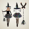 Dungeon Light-Up Witch Costume, 5 pieces, photo 1