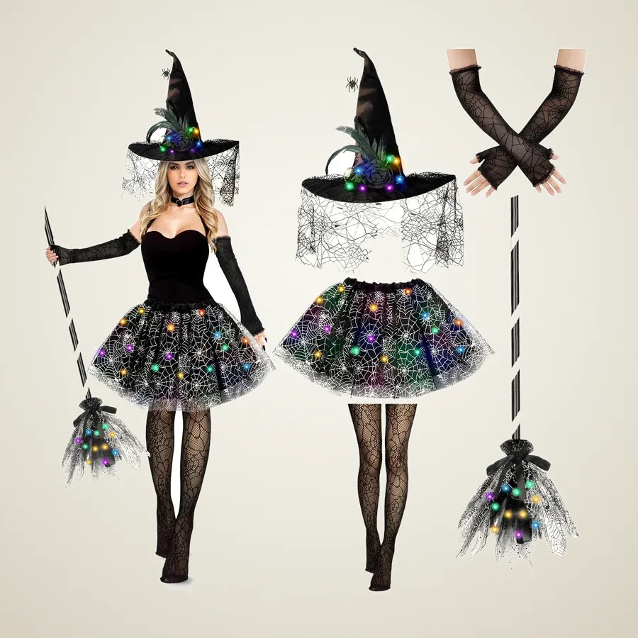 Dungeon Light-Up Witch Costume, 5 pieces, photo 1