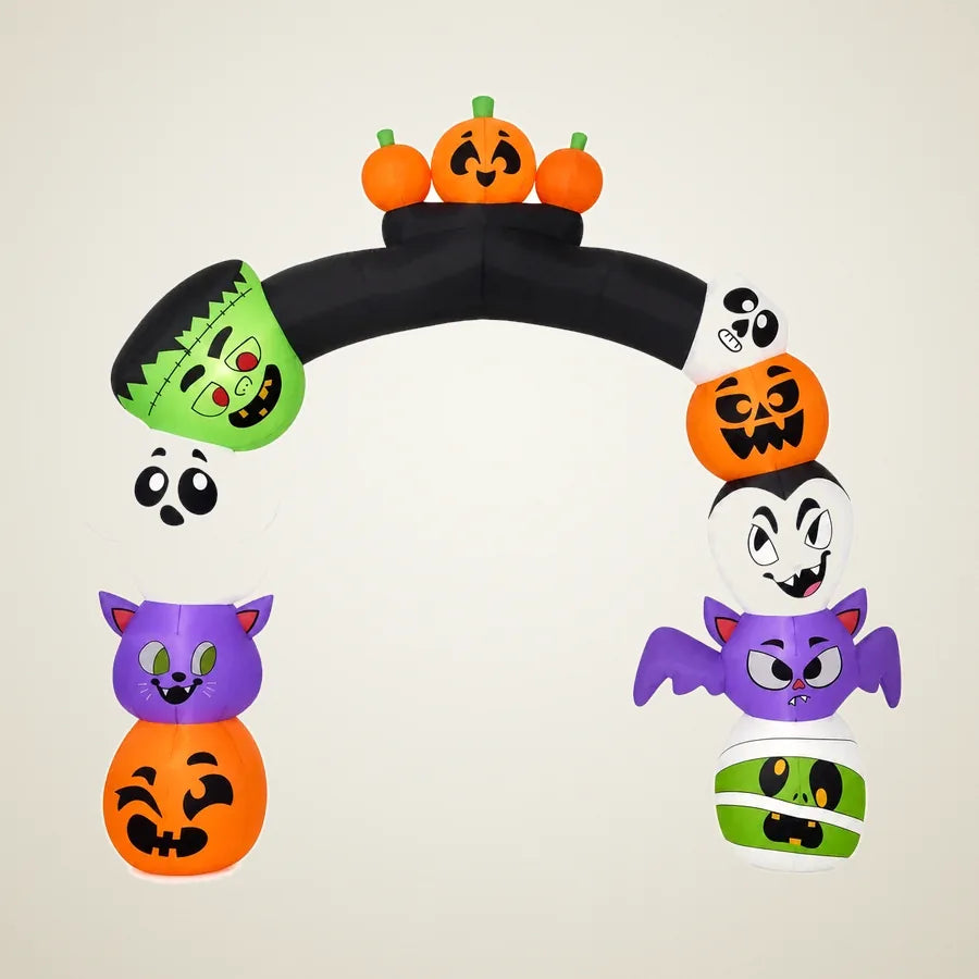 Falconer Pumpkin Inflatable Archway 8ft, photo 1