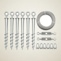 Grip-Deep Anchor Kit, 12 stakes, photo 1