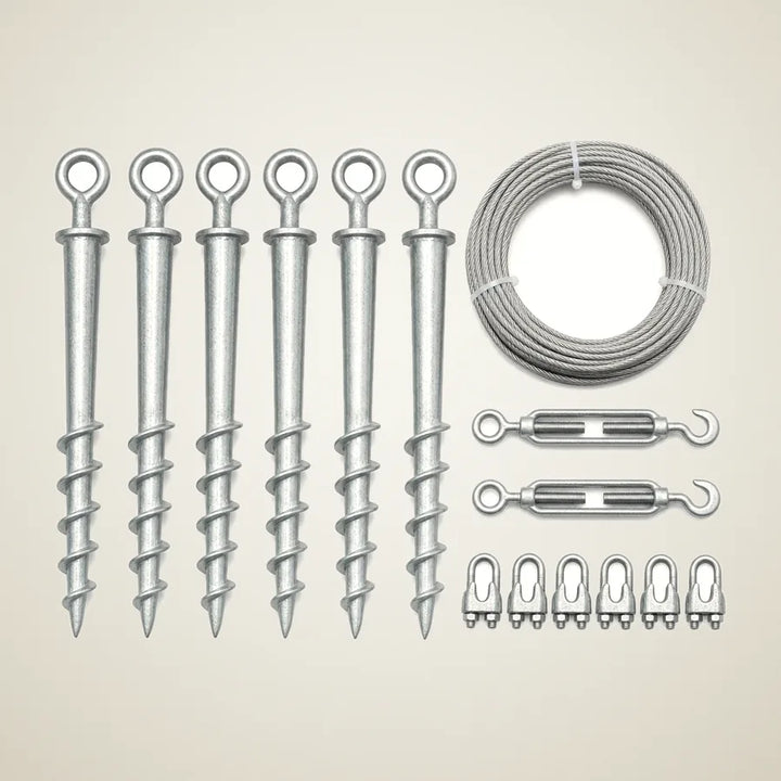 Grip-Deep Anchor Kit, 12 stakes