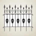 Plinth Skull Fence, 6 pack, photo 1