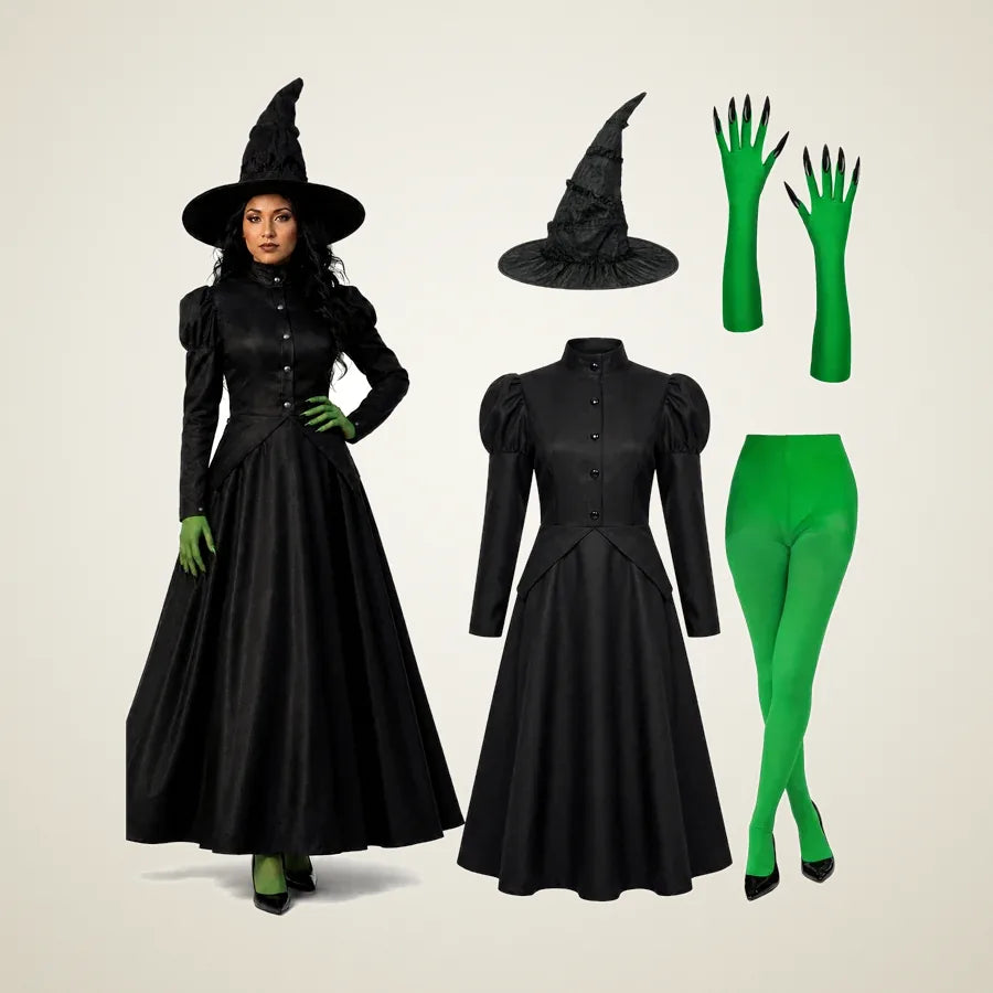 Sepulchre Witch Costume, 4 pieces, photo 1