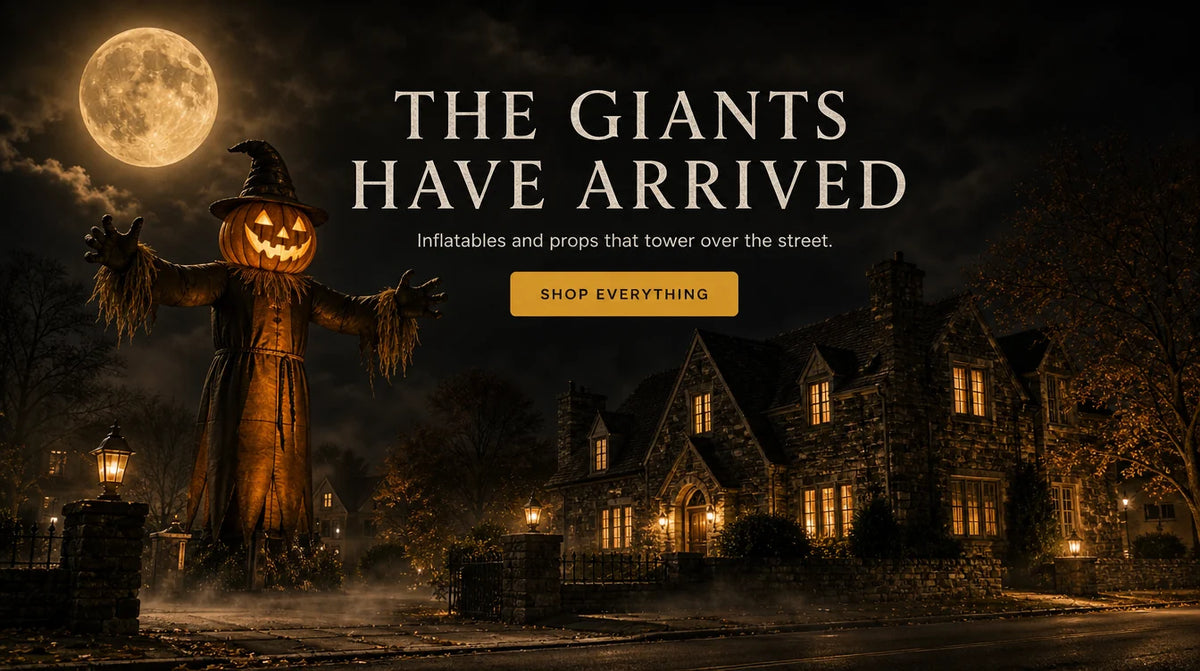 THE GIANTS HAVE ARRIVED. Inflatables and props that tower over the street. SHOP EVERYTHING